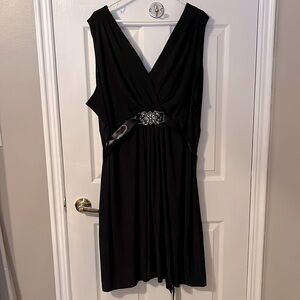 Penningtons Black Knee Length Dress 4x